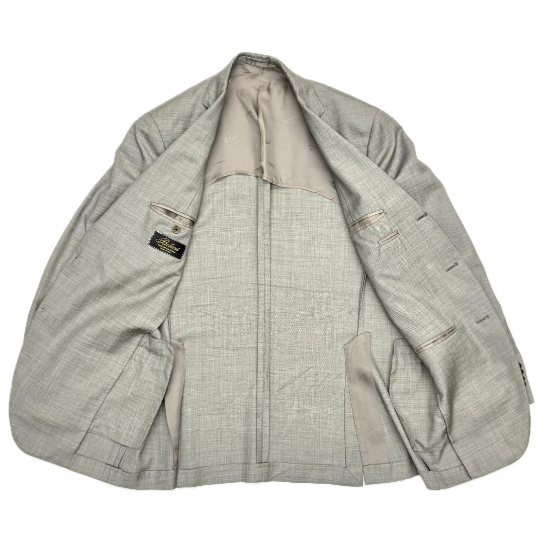 【クリーニング済】Belvest／ベルベスト シングル スーツ L～XL