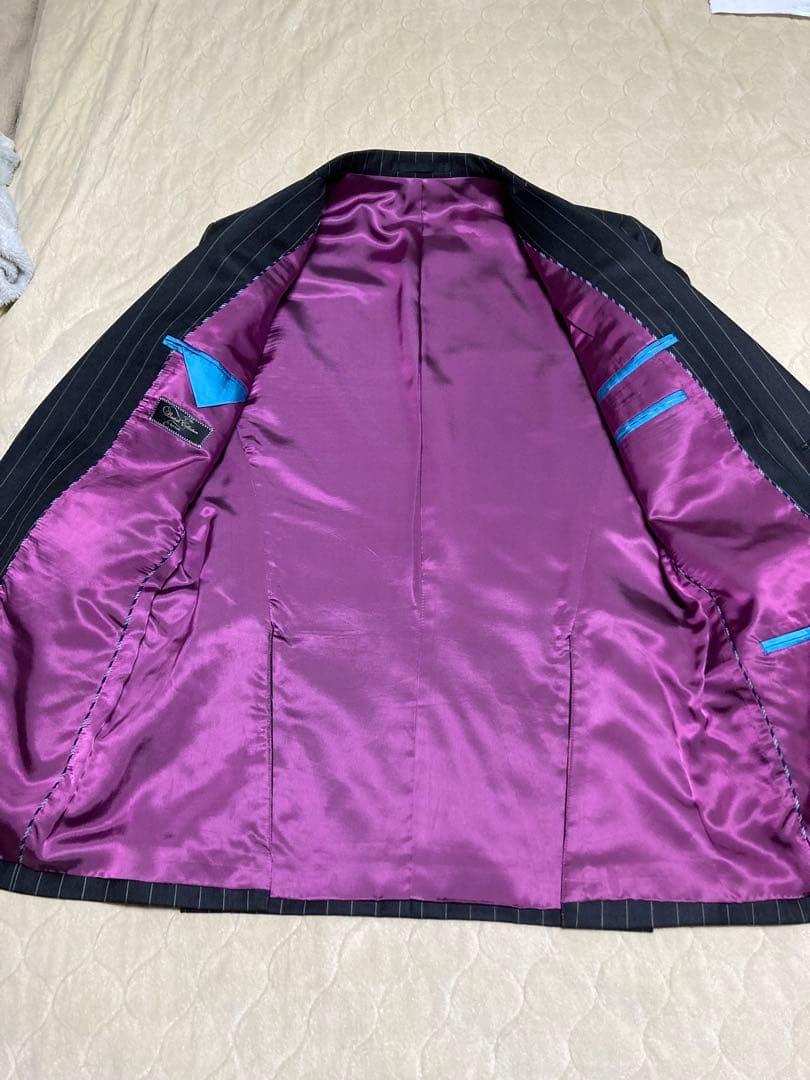 美品　paul smith スーツ　Lサイズ　2B ブラックストラップ