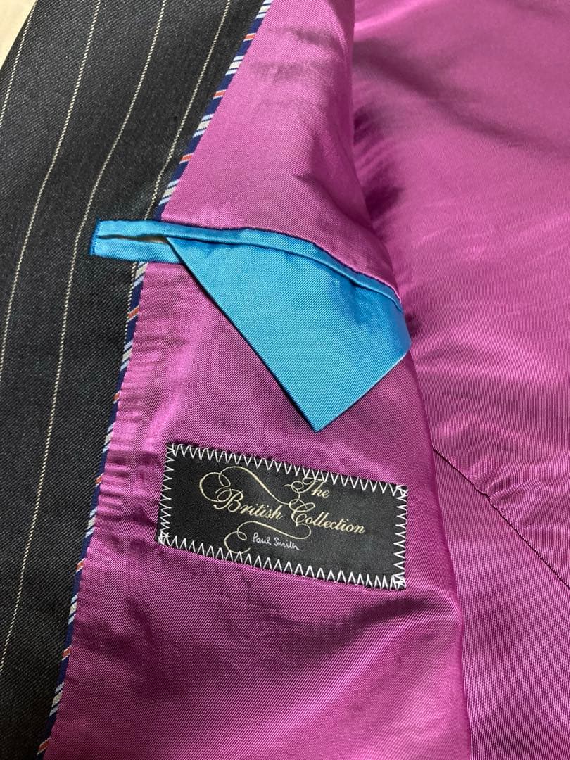 美品　paul smith スーツ　Lサイズ　2B ブラックストラップ