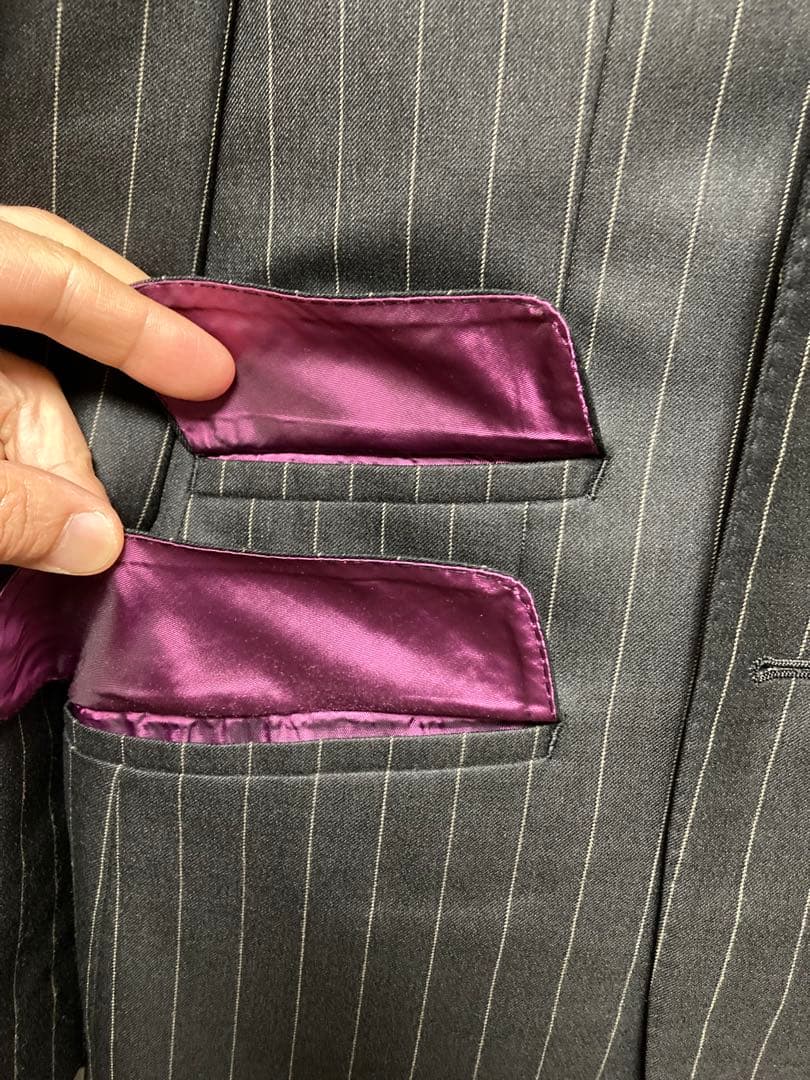 美品　paul smith スーツ　Lサイズ　2B ブラックストラップ