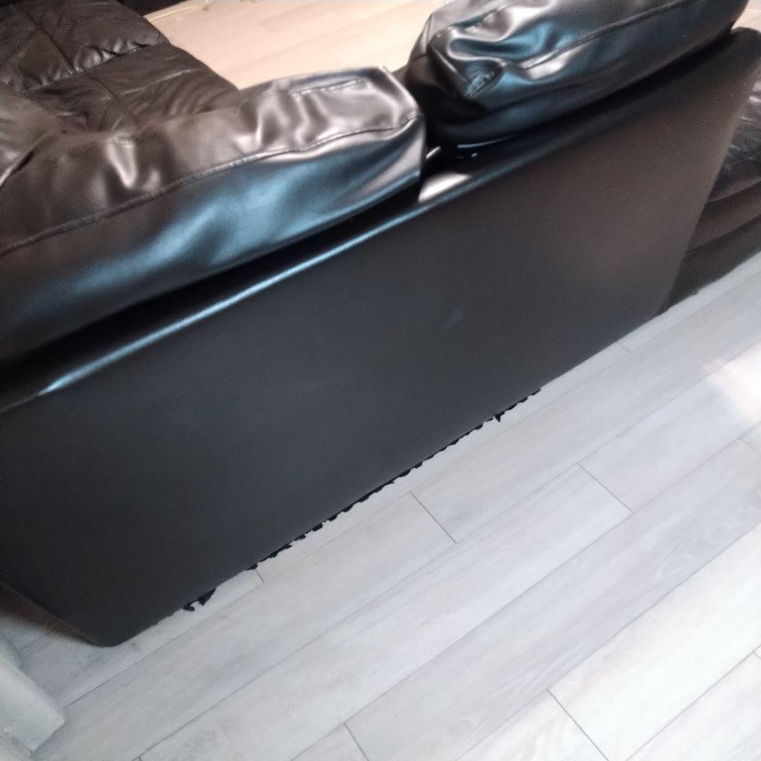 あと1/2 送料込 ニトリ コーナーソファ カウチソファ ダークブラウン