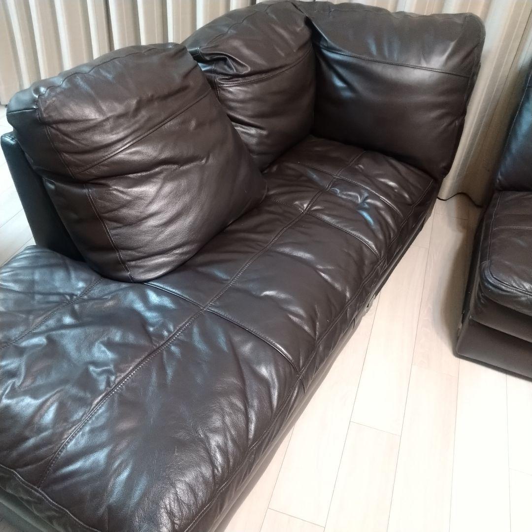 あと1/2 送料込 ニトリ コーナーソファ カウチソファ ダークブラウン