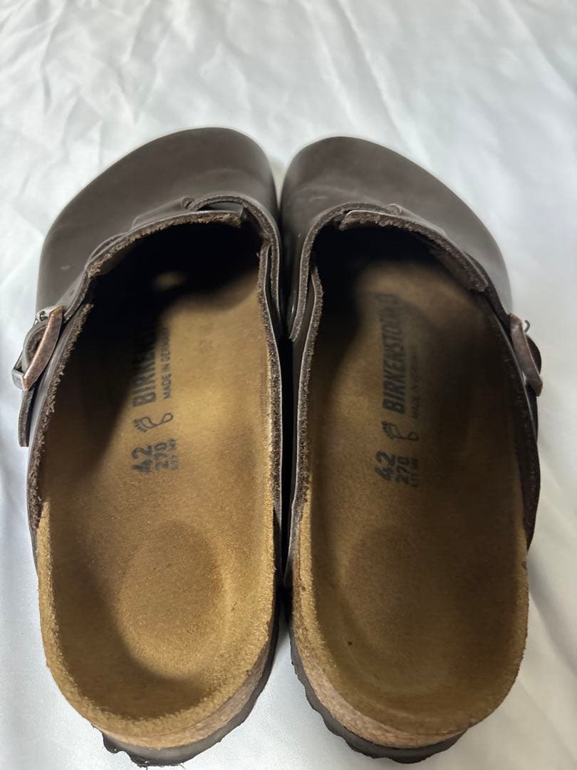 ビルケンシュトック　ボストン　42 レザー　ブラウン