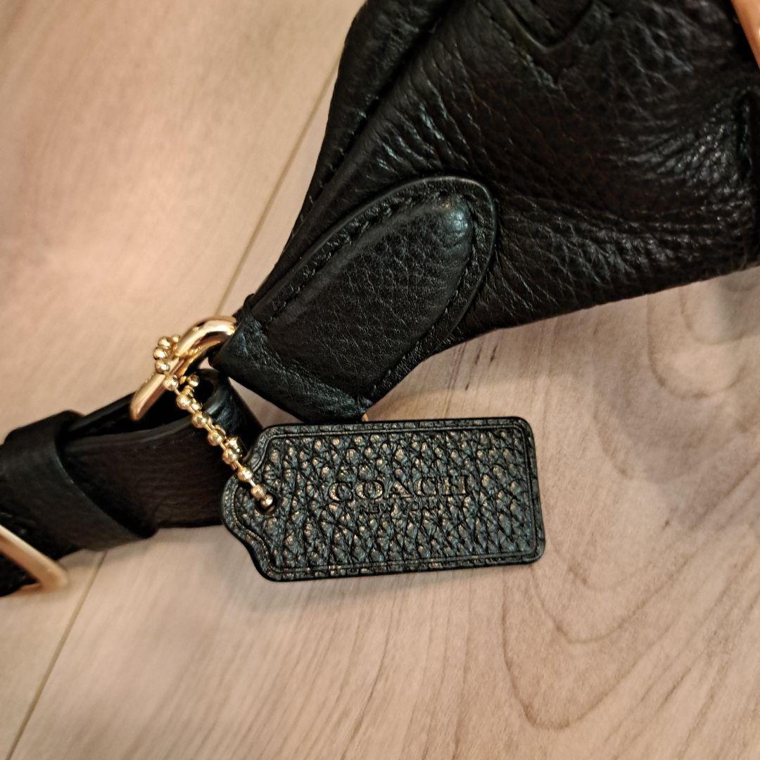 極美品★COACH コーチ ボディバッグ ウエストポーチ レザー ゴールド金具