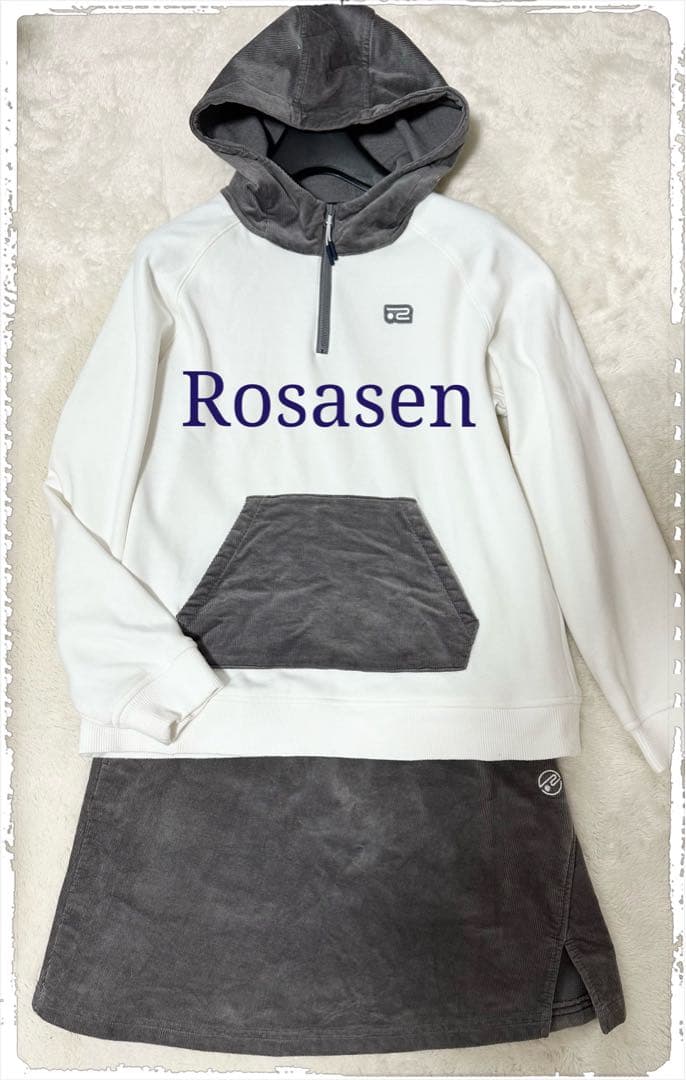 Rosasen 裏起毛パーカー　トレーナー　スカート　パーリーゲイツ