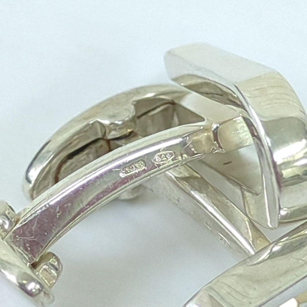 グッチ カフス シルバー カフリンクス Ｇモチーフ ロゴ SV925 イタリア製