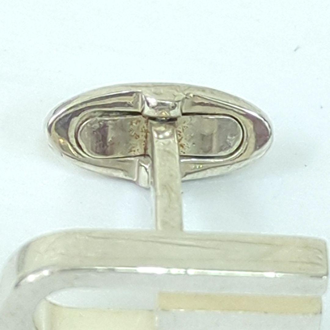 グッチ カフス シルバー カフリンクス Ｇモチーフ ロゴ SV925 イタリア製