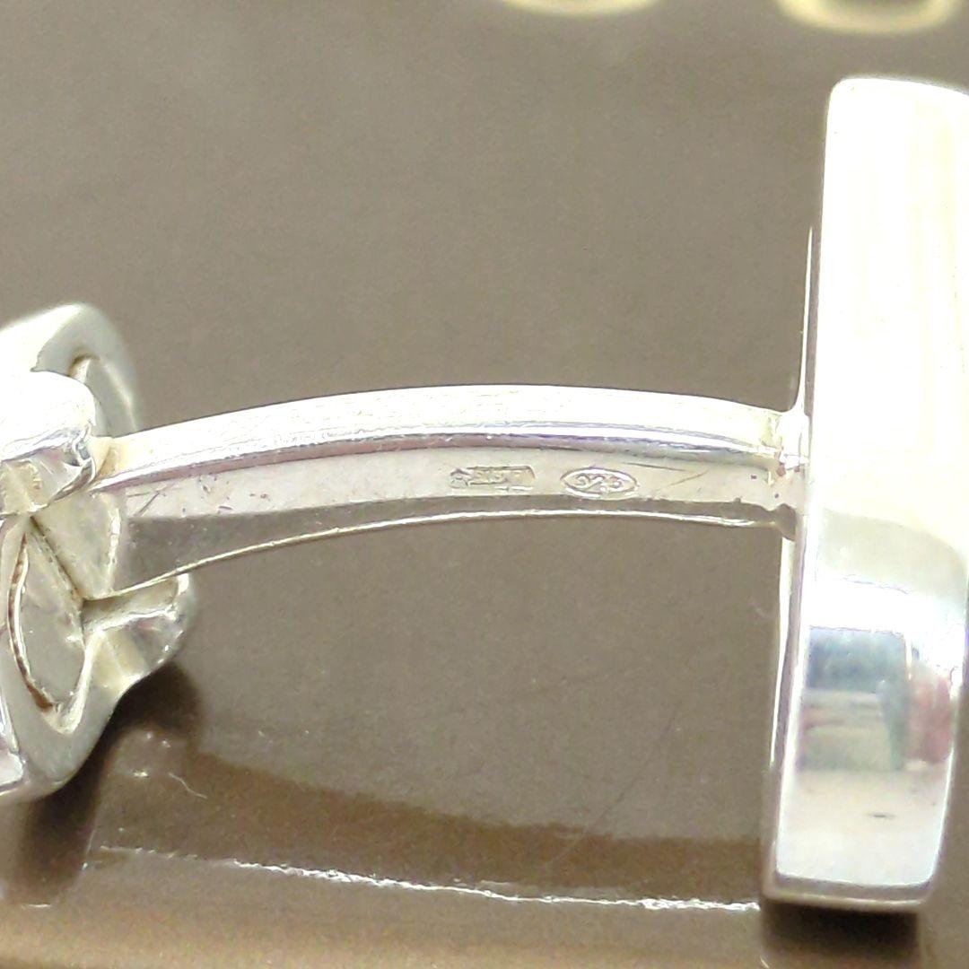 グッチ カフス シルバー カフリンクス Ｇモチーフ ロゴ SV925 イタリア製