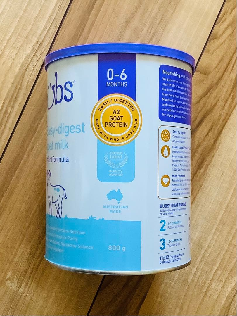 【宅急便】bubsバブズ・やぎ山羊A2粉ミルク ステップ1(生後0〜6ヶ)1缶