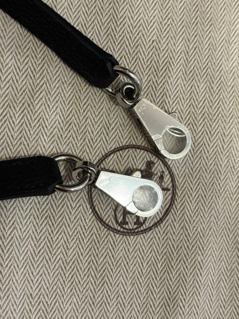 F*K様 エルメス ショルダーストラップ ブラック ケリー ボリード シルバー金