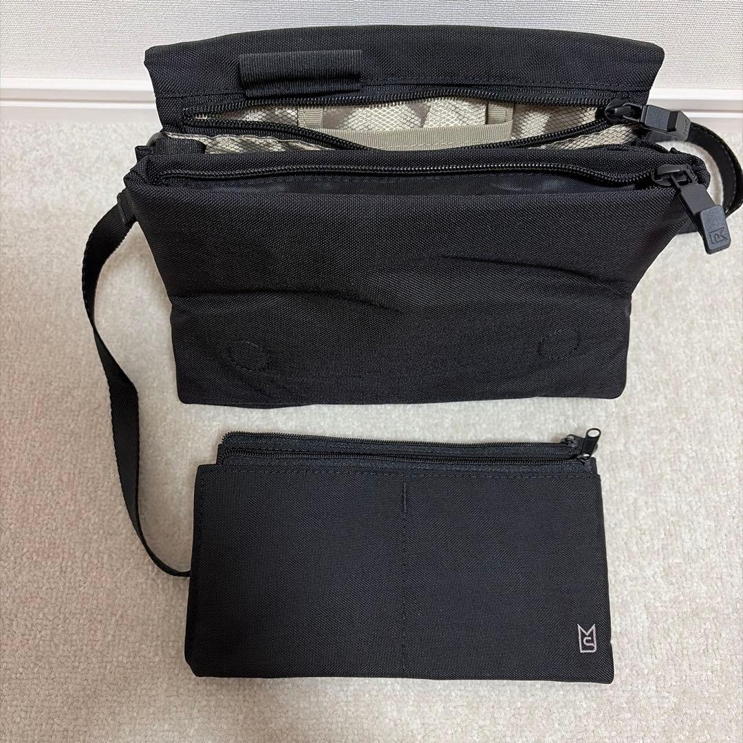 MILESTO STLAKT マルチセキュリティショルダーバッグ ヘザーブラック