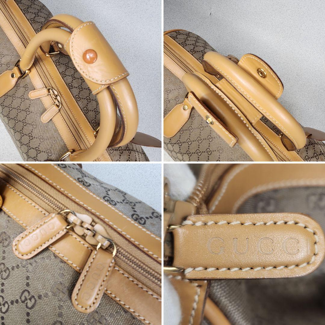 GUCCI // GG キャンバス ボストンバッグ レザー 2way 大容量