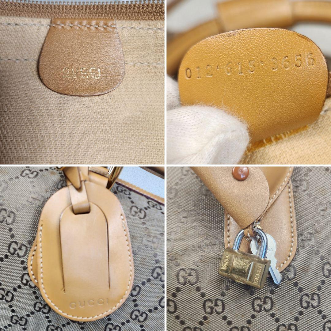GUCCI // GG キャンバス ボストンバッグ レザー 2way 大容量