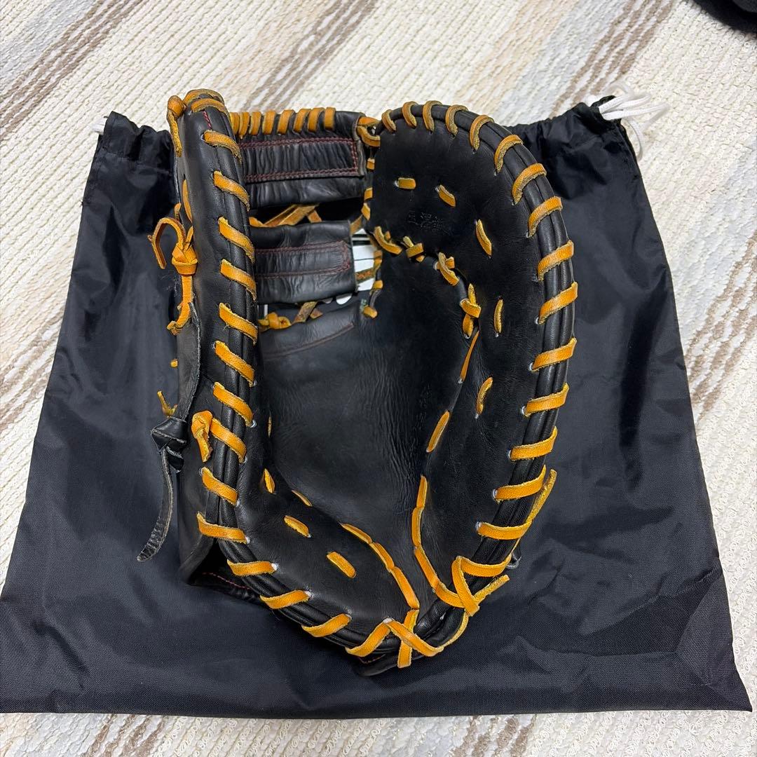 「玉澤 TAMAZAWA 硬式 ファーストミット 右投げ 黒 型良好 即戦力」