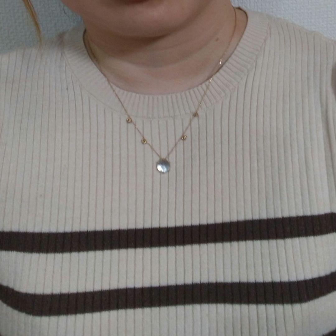 K18YG トパーズ 4.84ct ネックレス｜ヨシノブ 多面カット 着画あり