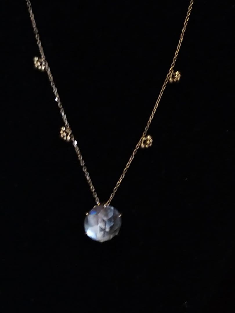 K18YG トパーズ 4.84ct ネックレス｜ヨシノブ 多面カット 着画あり