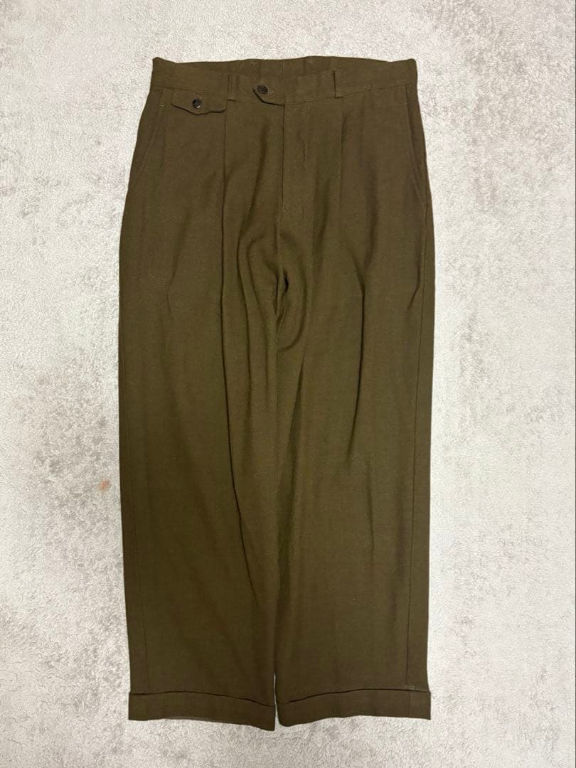 90年代　ヨウジヤマモトプルオム　リネン　ワイドスラックス　archive