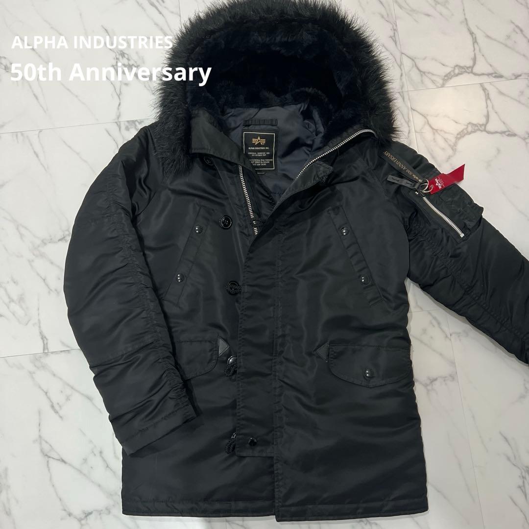 「美品」アルファインダストリーズ　n-3b 50th ブラック
