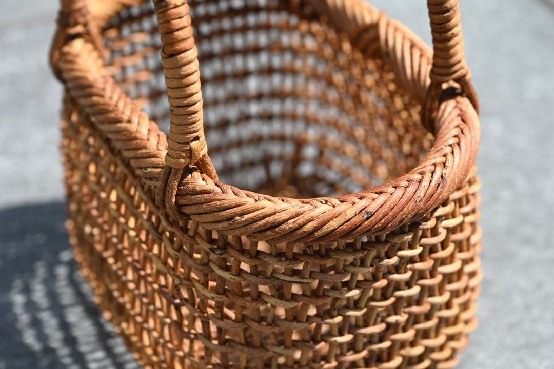 中川原信一 あけび籠 カゴバッグ