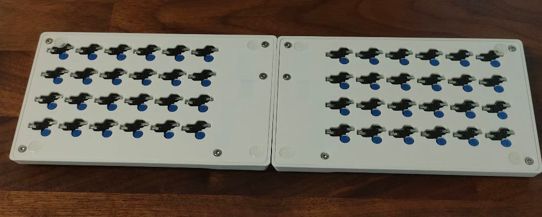 MonoOwl 4x6 ZMK 無線分割ロープロダブルトラボキーボード