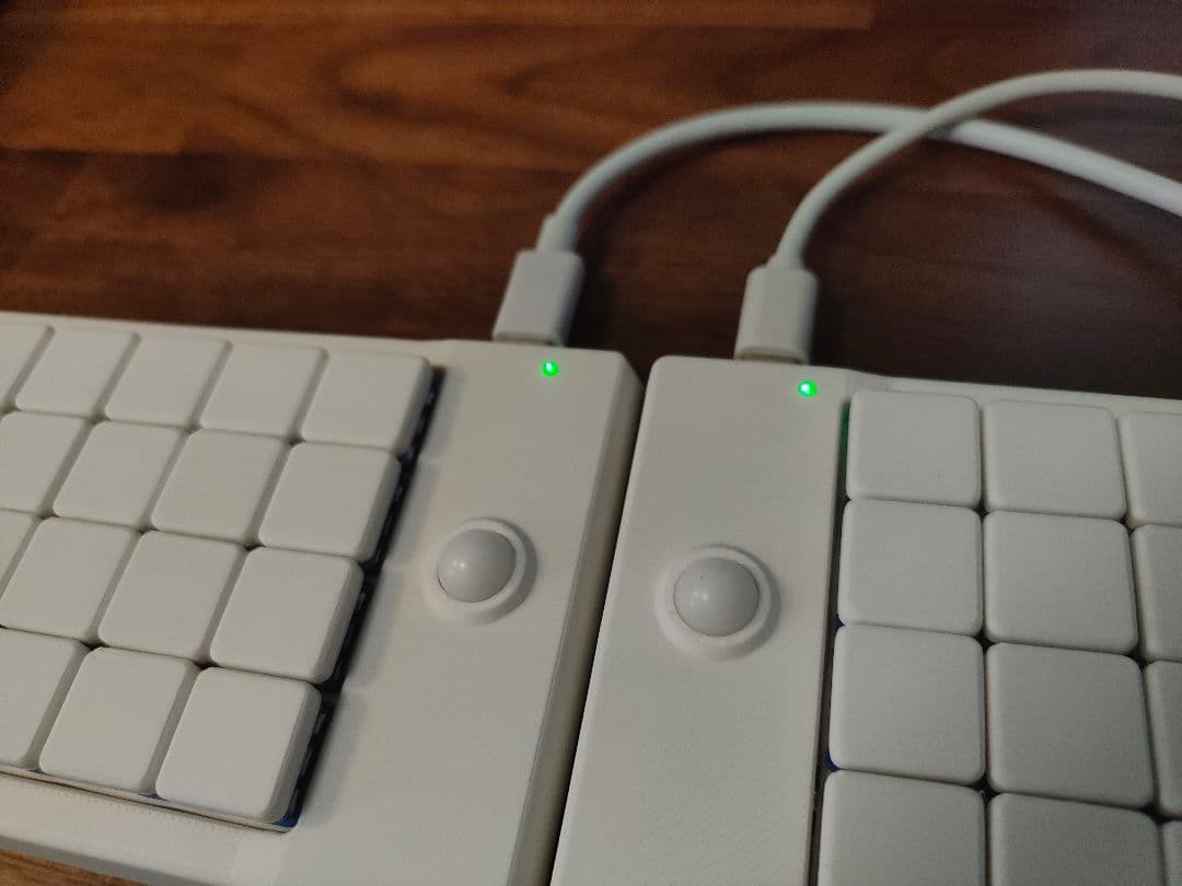 MonoOwl 4x6 ZMK 無線分割ロープロダブルトラボキーボード