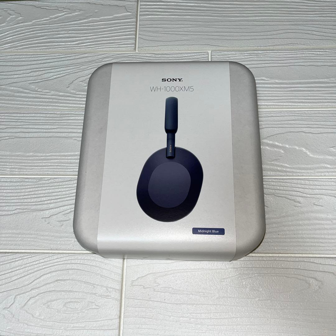 【新品】SONY WH-1000XM5 ワイヤレスヘッドホン ミッドナイトブルー