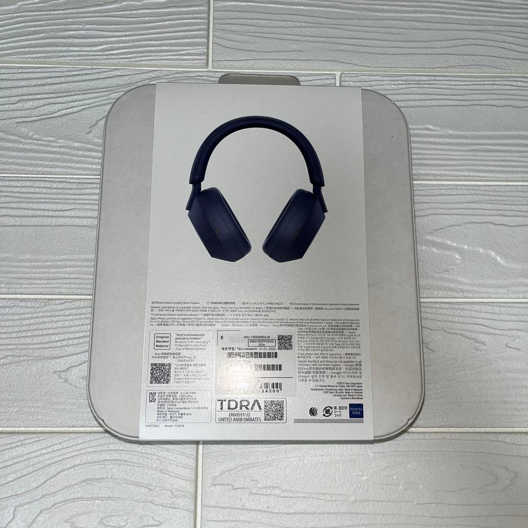 【新品】SONY WH-1000XM5 ワイヤレスヘッドホン ミッドナイトブルー