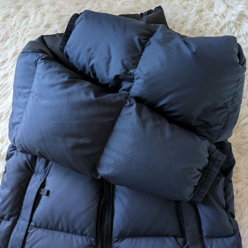 極美品　 ザノースフェイス　ヌプシジャケット　ネイビー×ブラック　キッズ　150