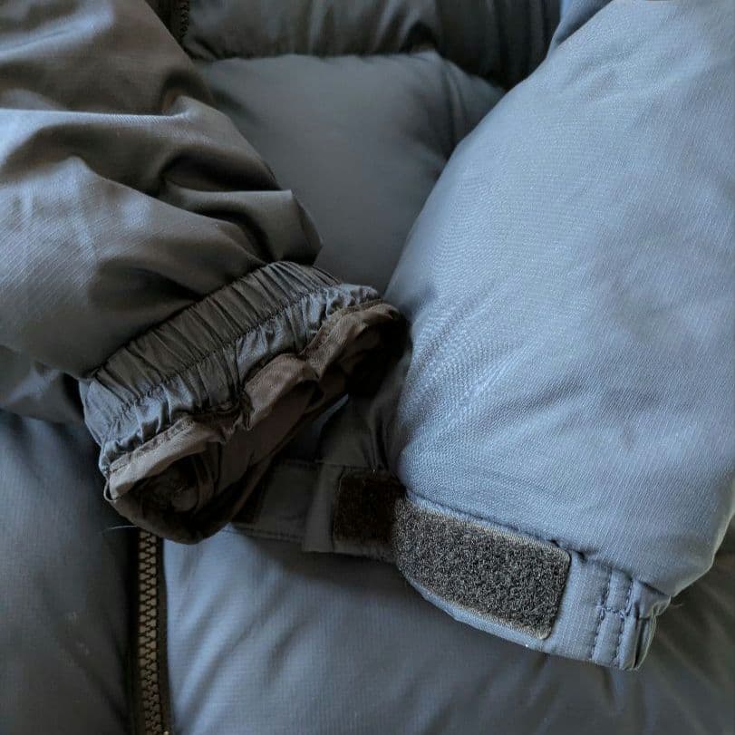 極美品　 ザノースフェイス　ヌプシジャケット　ネイビー×ブラック　キッズ　150