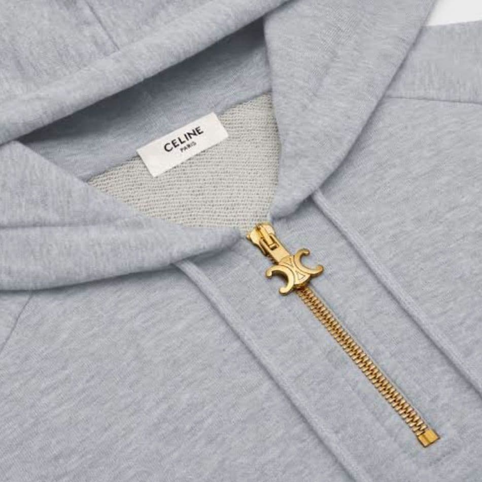 極美品【セリーヌ】トリオンフ　カンガルーポケット付き　フーディ　パーカー