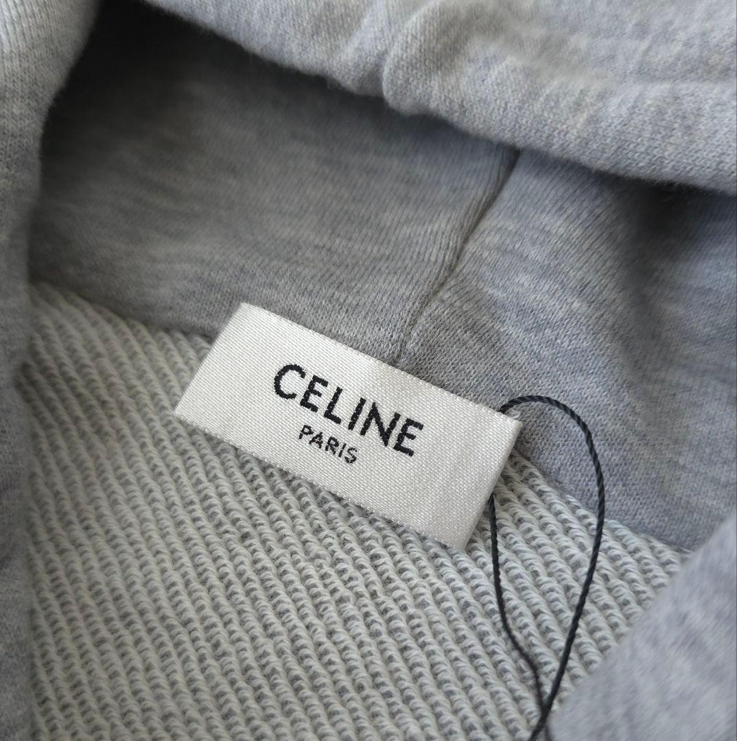 極美品【セリーヌ】トリオンフ　カンガルーポケット付き　フーディ　パーカー