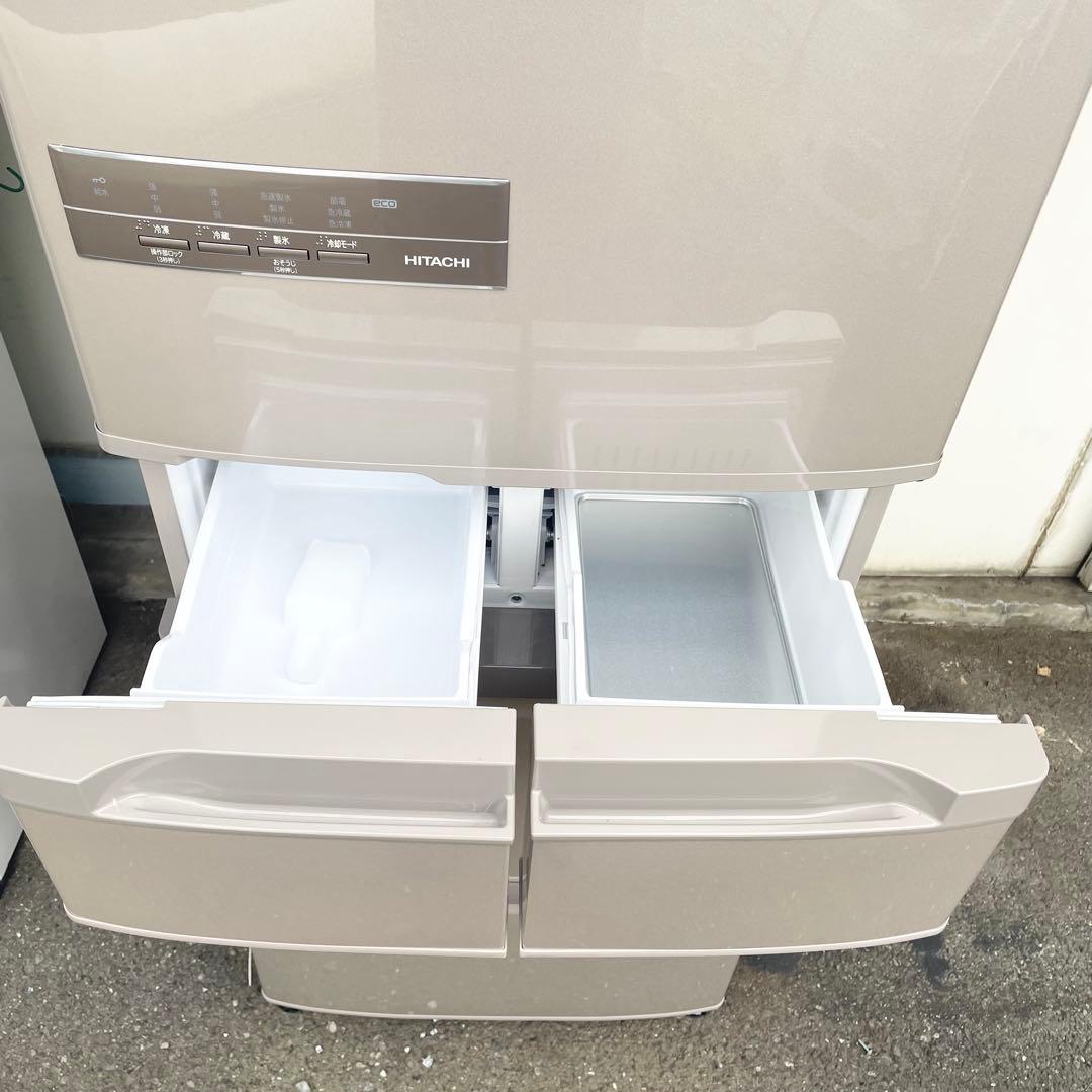 日立 HITACHI 2022年製 401L 5ドア 冷凍冷蔵庫