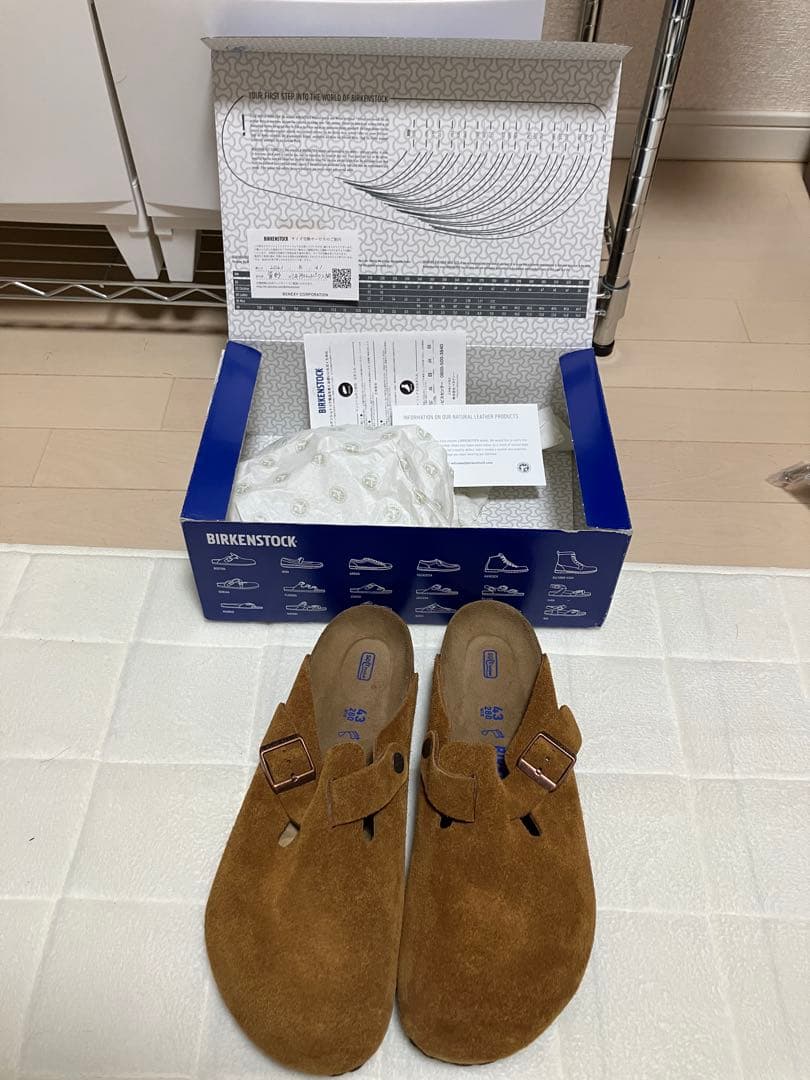 BIRKENSTOCK ブラウン スエード サンダル　ボストン　43