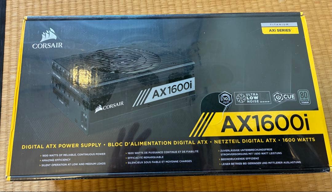 コルセア　AX1600i pc電源ユニット　[80PLUS TITANIUM]