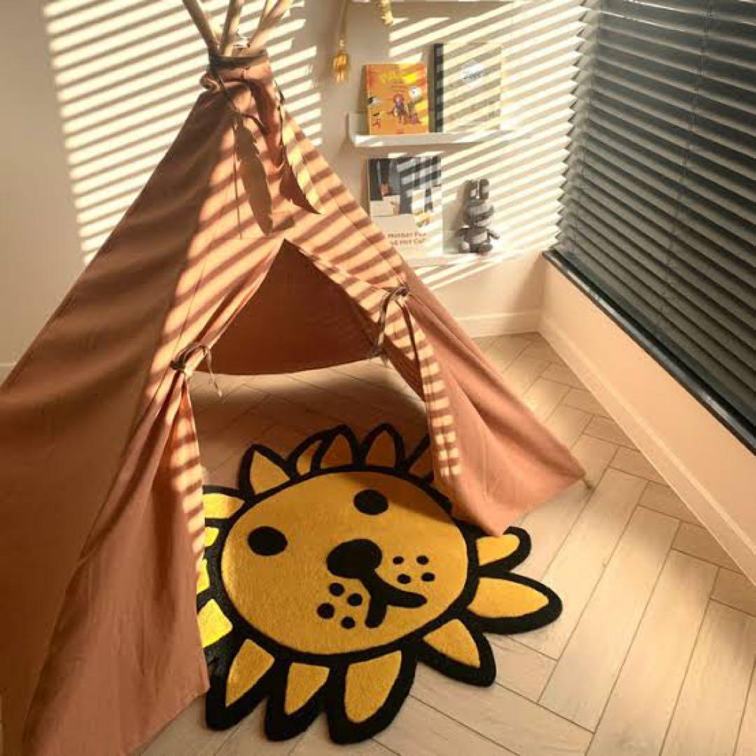 新品未開封★miffy UNICOお顔ラグ　ライオン