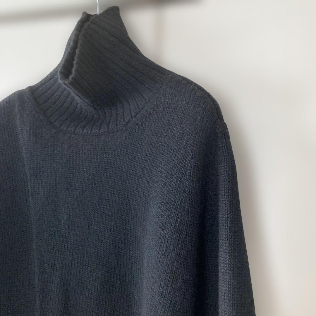 HYKE ハイク ウール　ポンチョ　ブラック