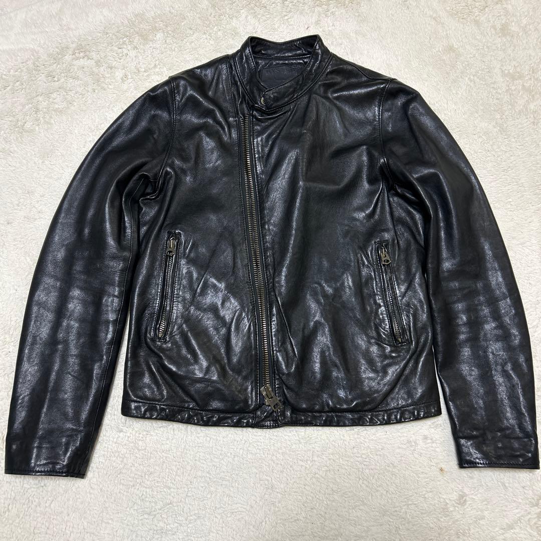 ヒステリックグラマー レザージャケット 山羊革 サイズfree ブラック