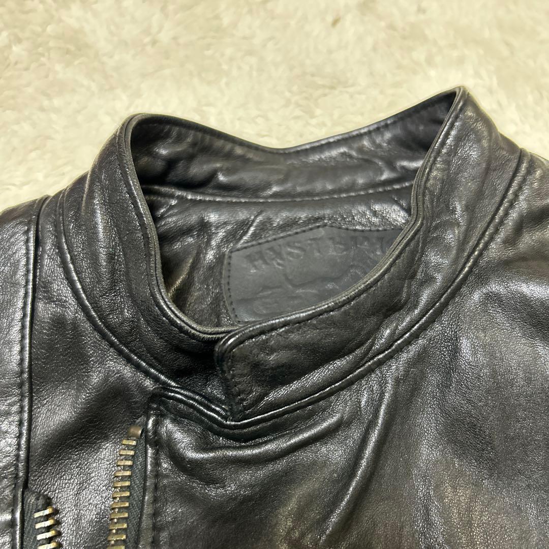 ヒステリックグラマー レザージャケット 山羊革 サイズfree ブラック