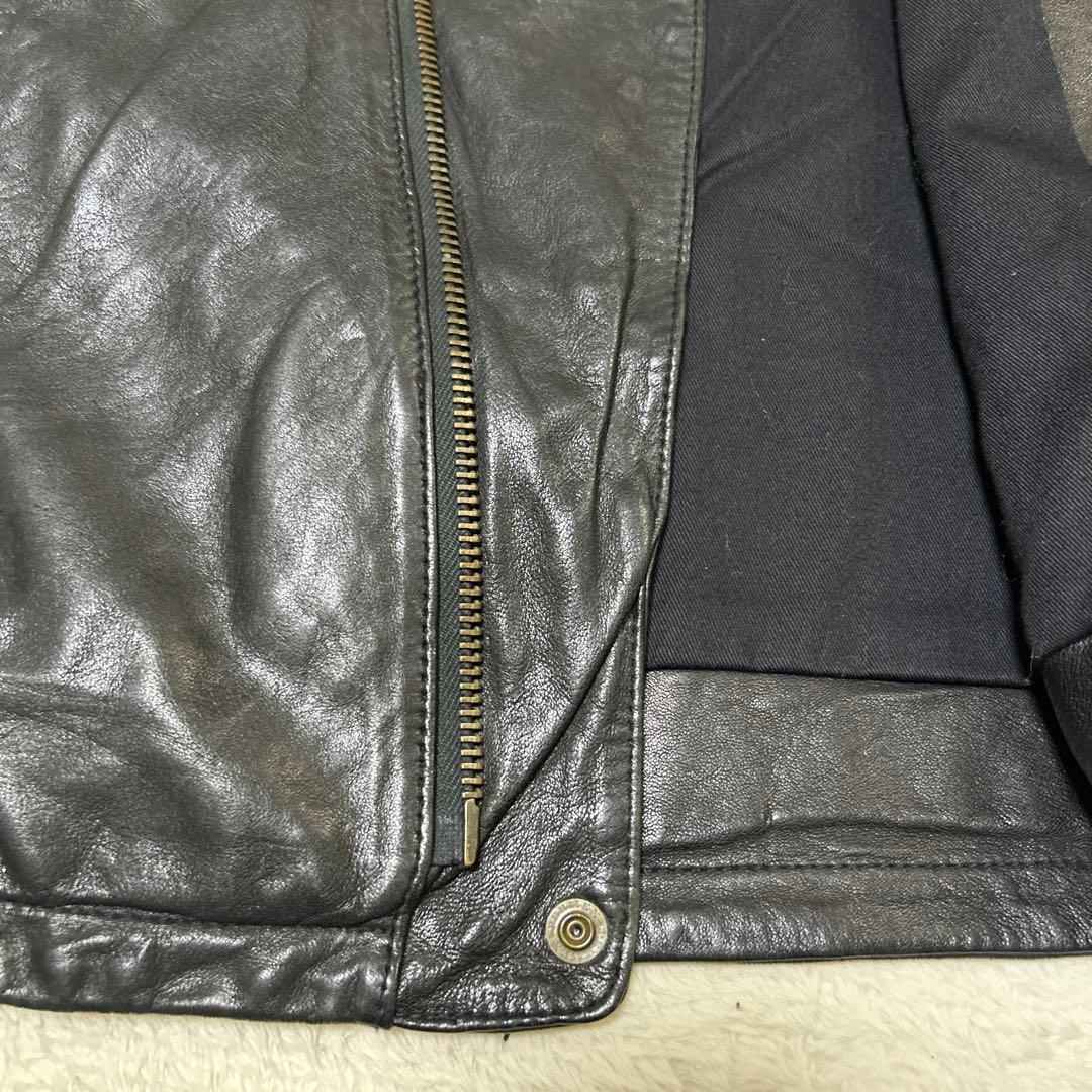 ヒステリックグラマー レザージャケット 山羊革 サイズfree ブラック