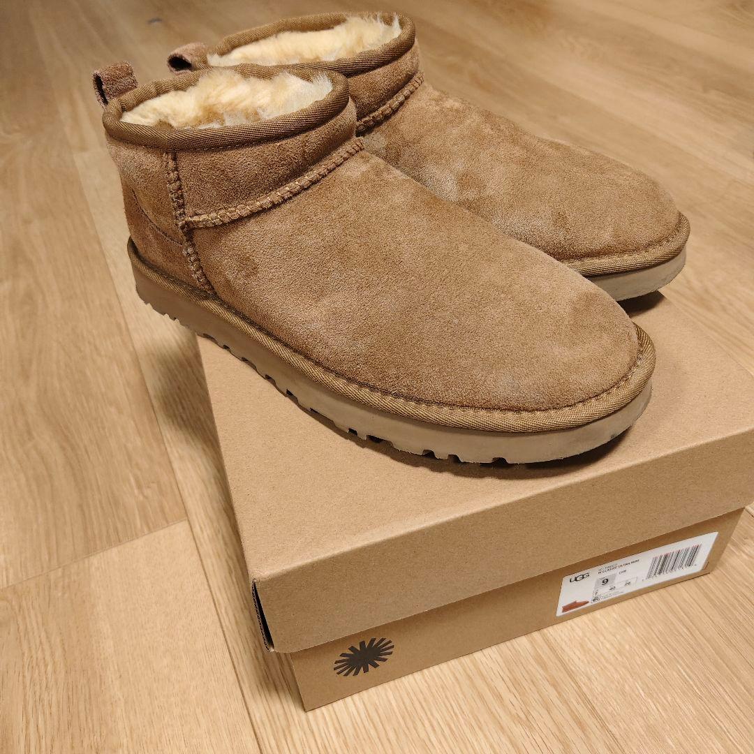 【美品】UGG＊W Classic Ultra Mini Chestnut