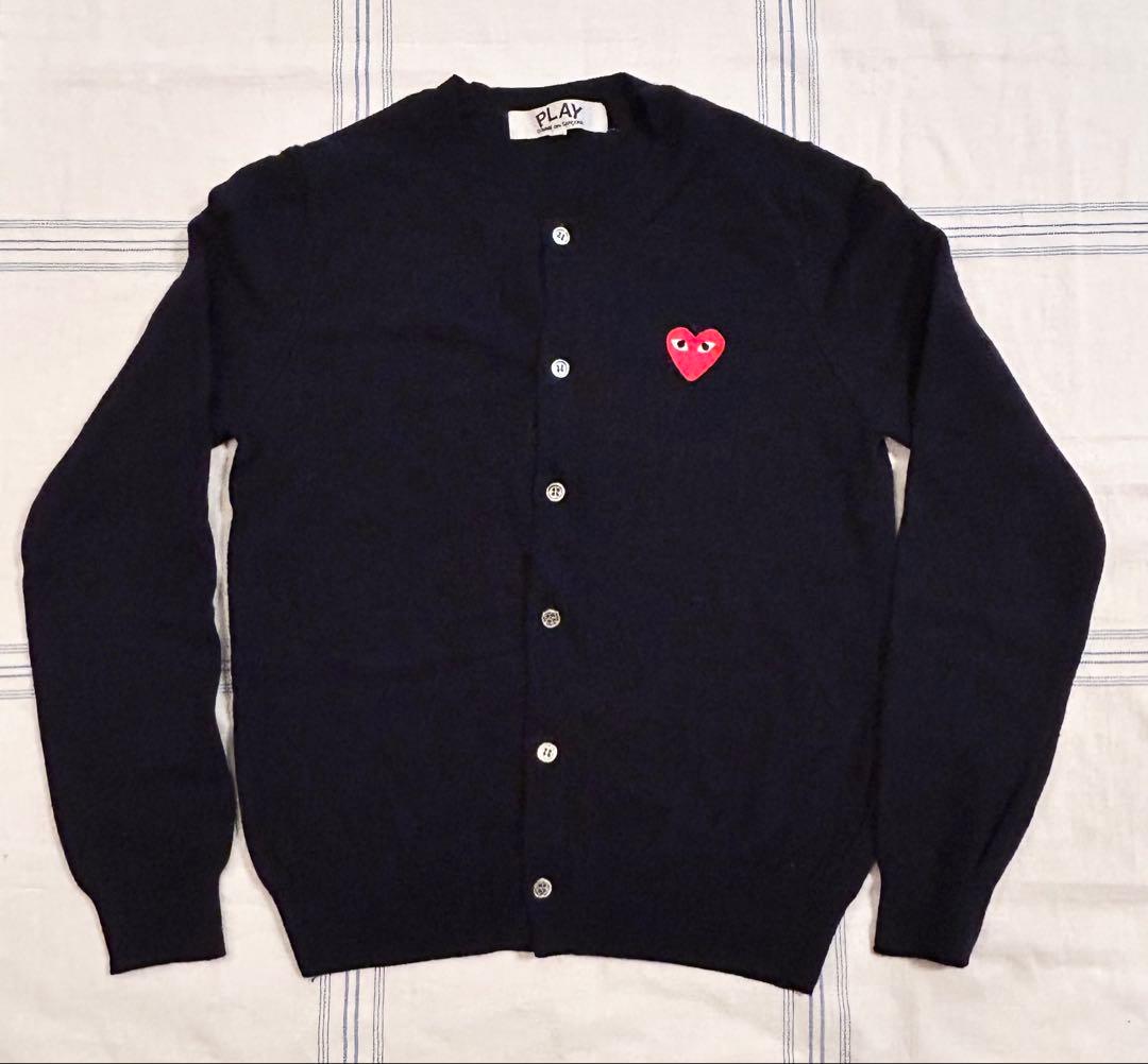 PLAY COMME des GARÇONS カーディガン 紺　S