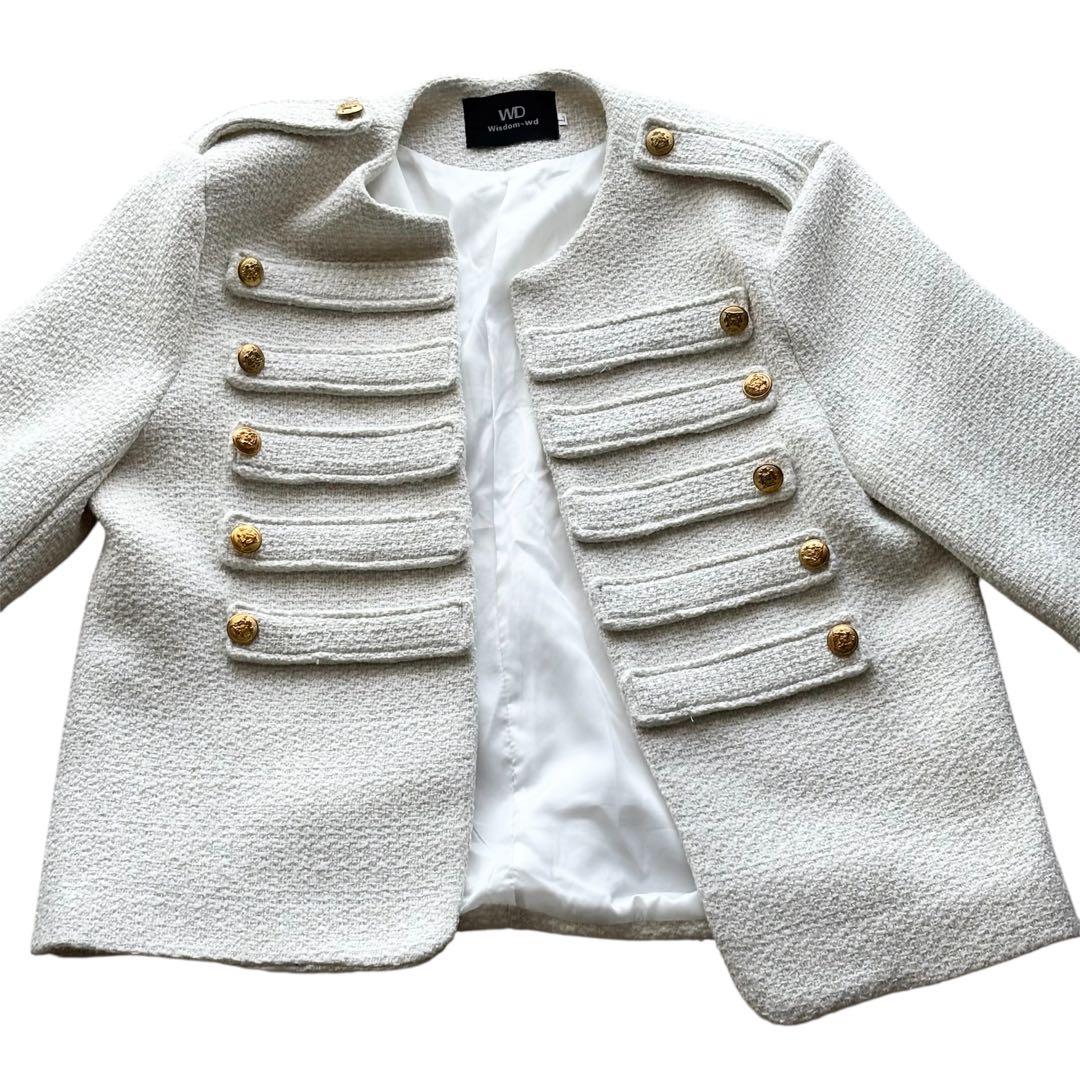 【定価22,800円】ALUDE SELECT デザインツイードジャケット