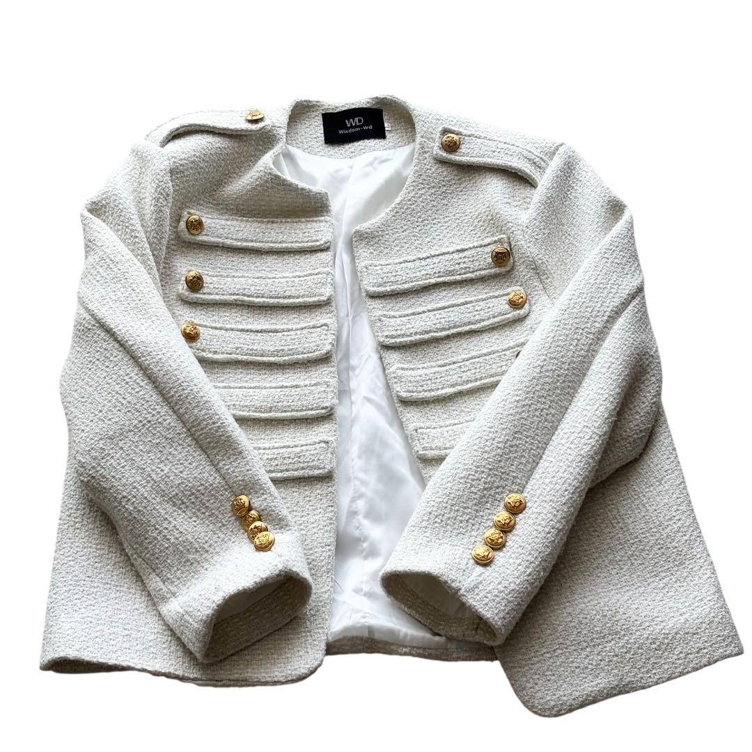 【定価22,800円】ALUDE SELECT デザインツイードジャケット