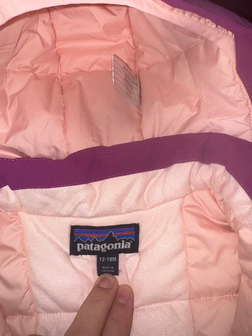 【値下】patagonia スキーウェア 12-18M （ベビースノーパイル）