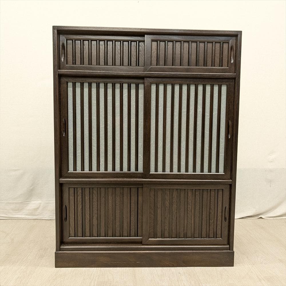 美品　民芸　引戸　水屋箪笥　食器棚　茶箪笥　茶棚　キャビネット　ダイニングボード