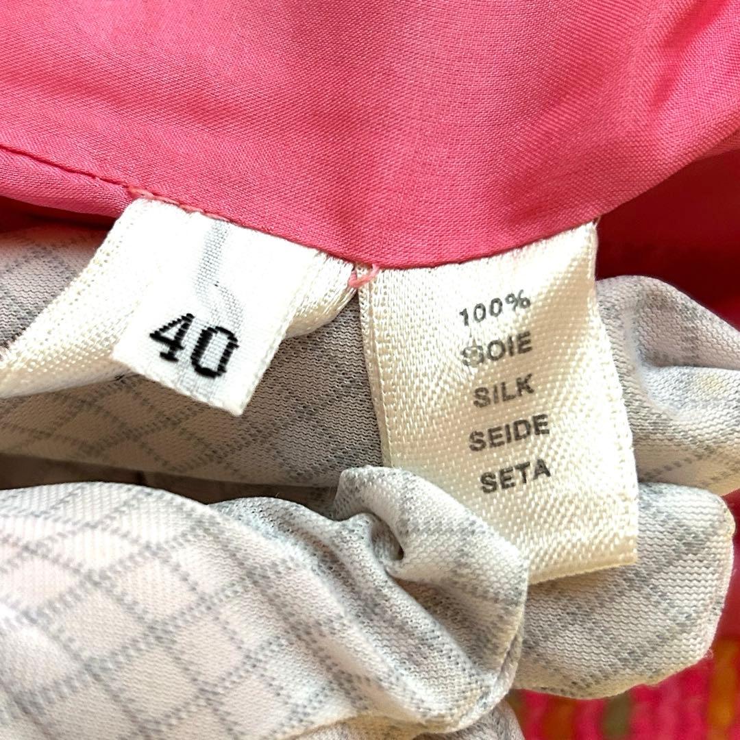 レオナールパリ LEONARD ロングワンピース コート ツイード 金ボタン