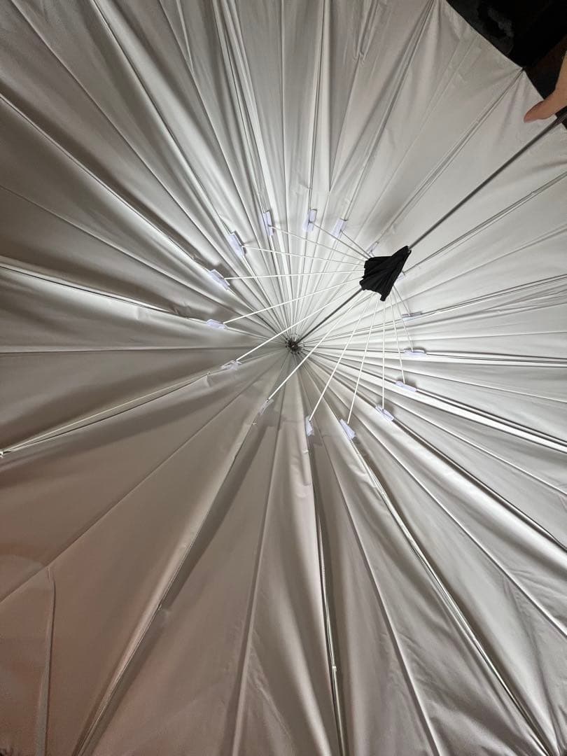 【未使用】超～デカ丸アンブレラ Silky WHITE-189（直径189cm）