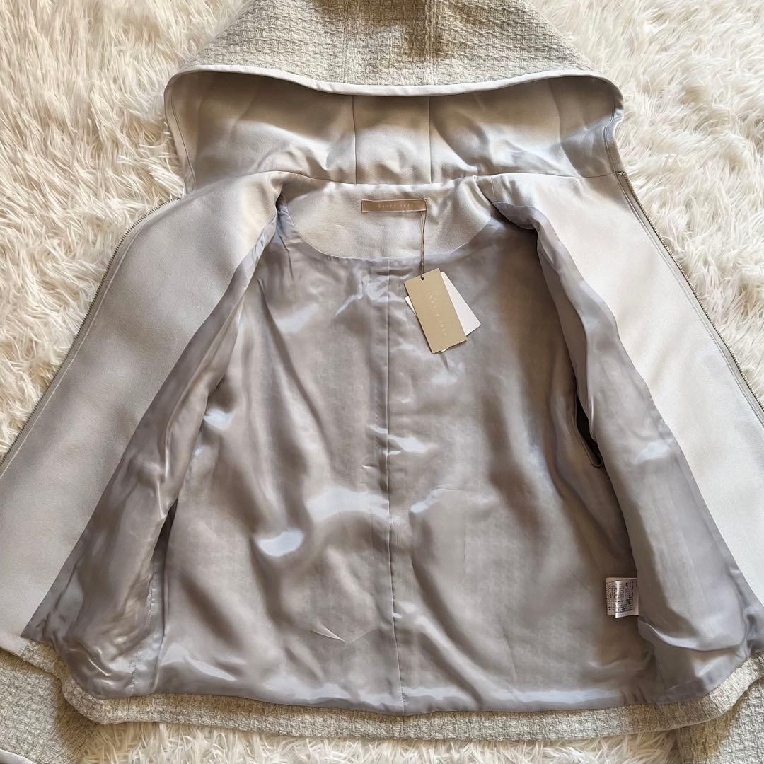 タグ付き✨ 25年モデル セオリーリュクス ツイード フーデッドブルゾン 38