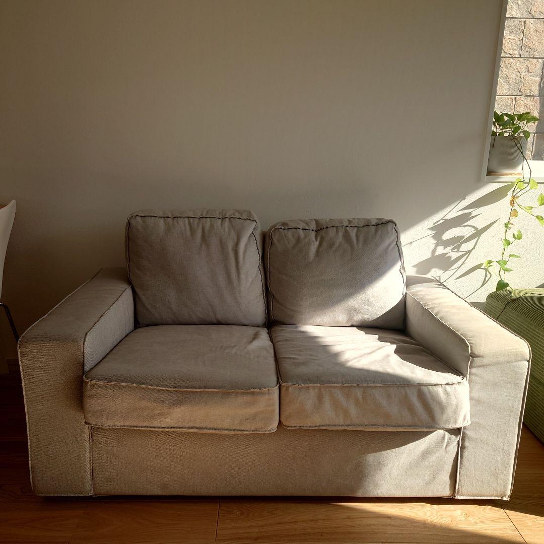 【さいたま市引取限定】IKEA KIVIK イケア シーヴィク 2人掛け グレー