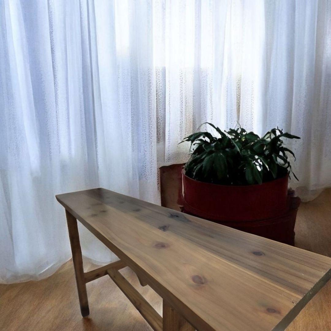 新生活を彩るシンプルな木製/ベンチ/スツールチェア